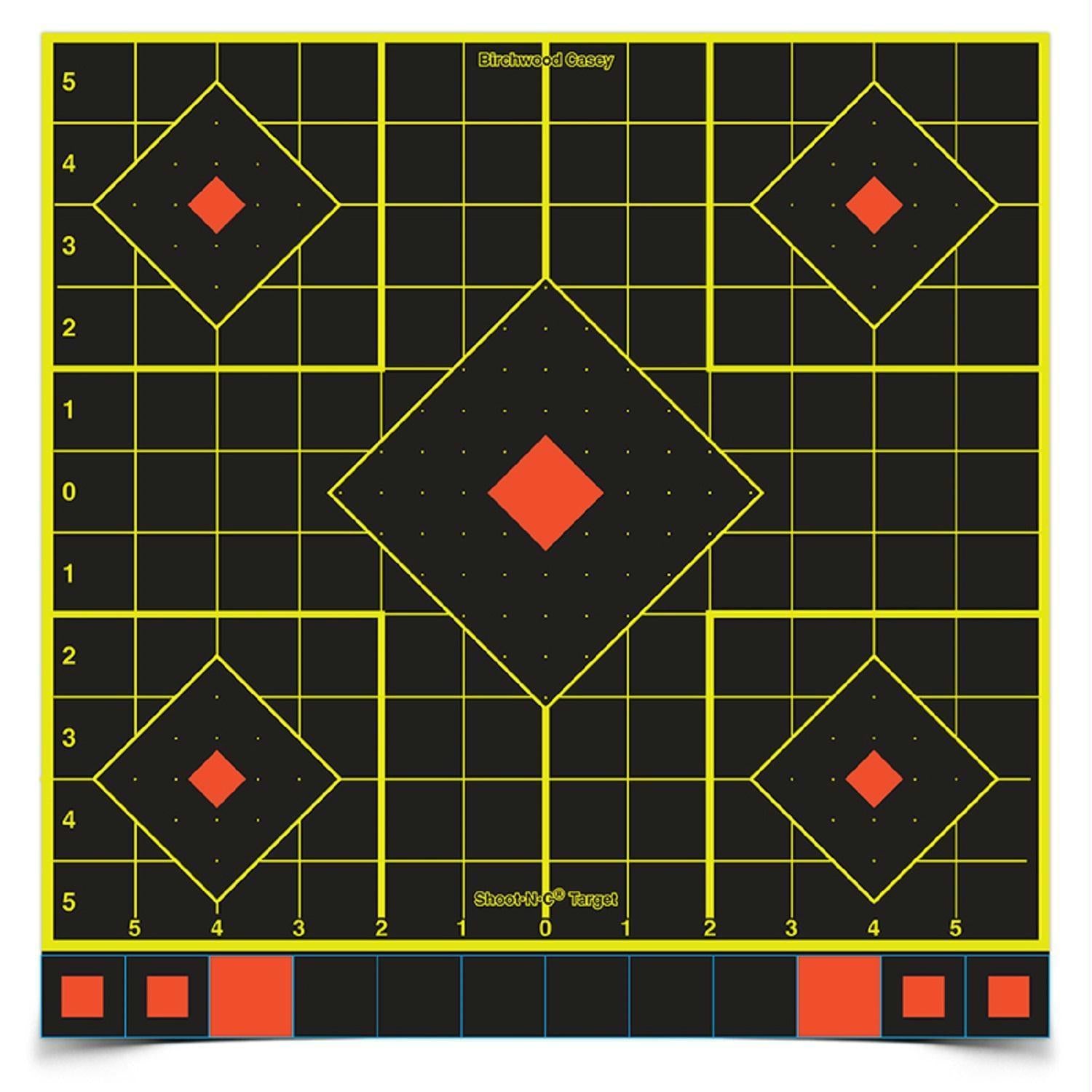 Birchwood Casey Shoot-N-C 12in Sight In Target-50 Sheets