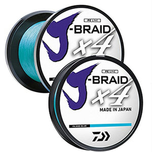 Daiwa J-Braid X4 300 Yard Spool 15LB Test - Island Blue