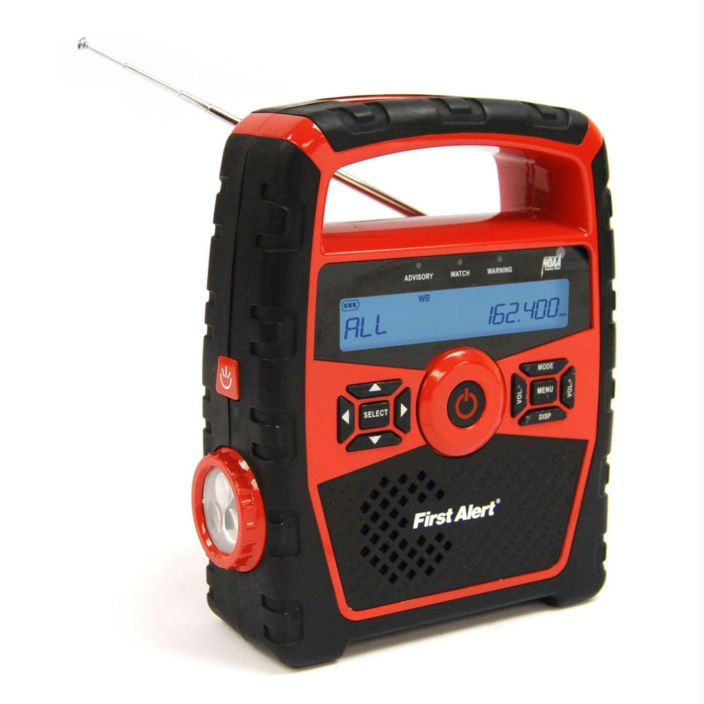 First Alert Portable AM-FM Weather Clock Radio w-Alert