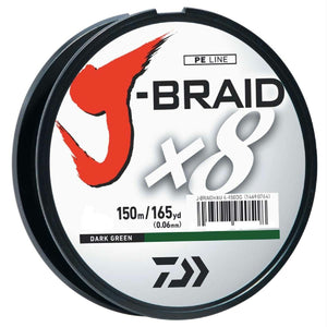 Daiwa J-Braid X8 Filler Spool 150M Dark Green 40 lb. Test