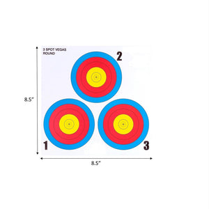 .30-06 3 Spot Vegas Mini Paper Target 100 Count