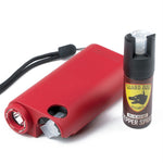 Guard Dog All-In-One Stun Gun-Flashlight-Pepper Spray -Red