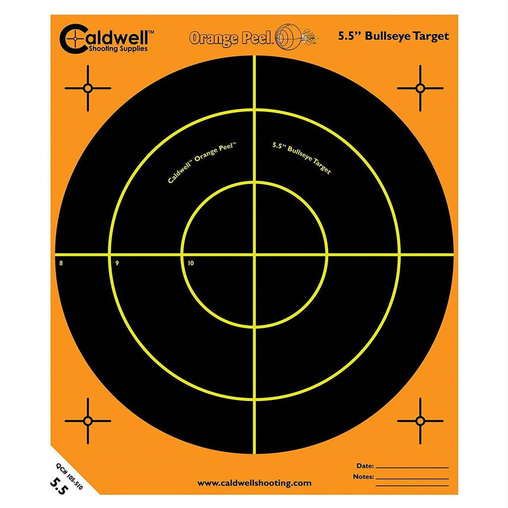 Caldwell Orange Peel 5.5" Bulls-Eye - 50 Sheets