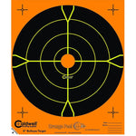 Caldwell Orange Peel 8" Bulls-Eye - 25 Sheets