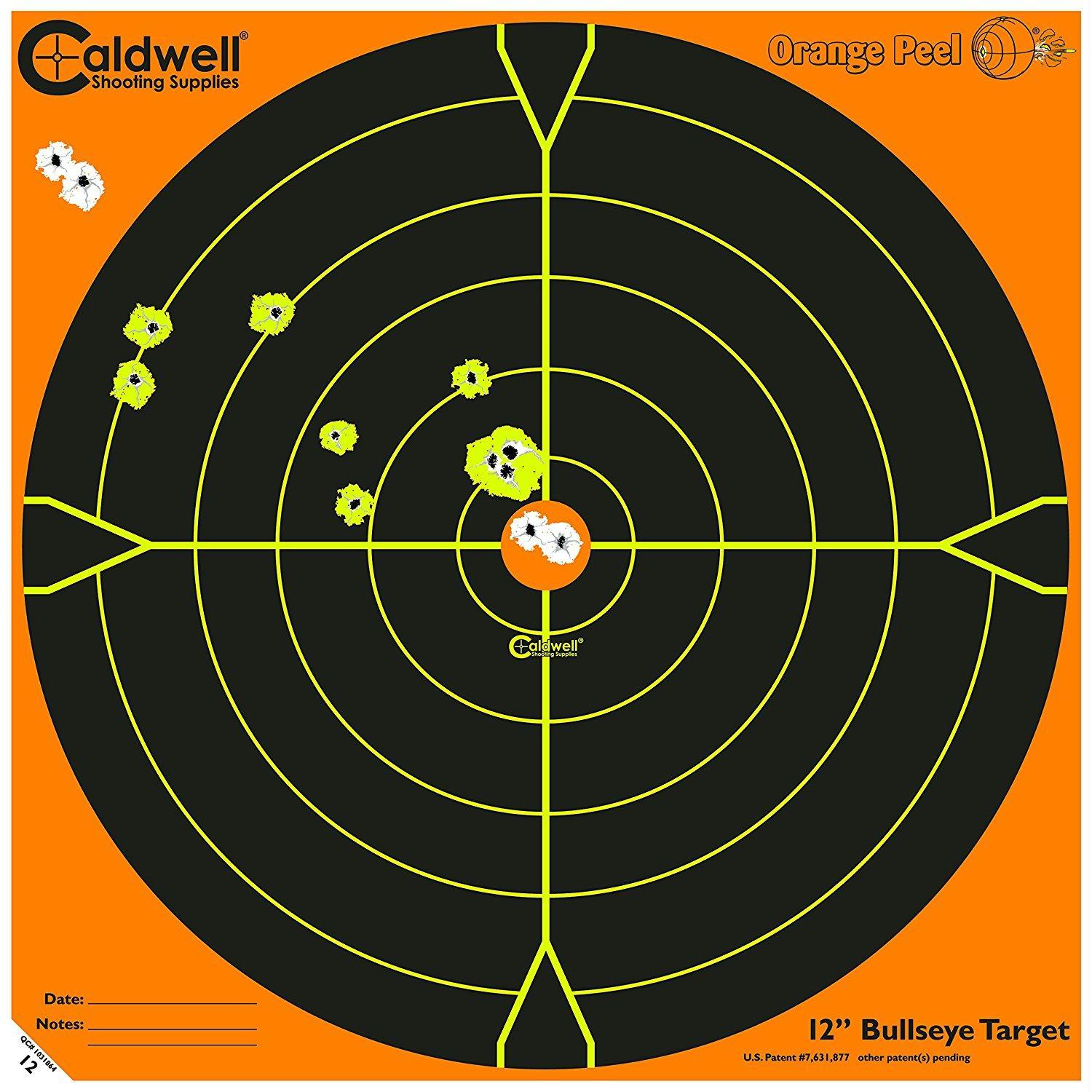 Caldwell Orange Peel 12" Bulls-Eye: 50 Sheets