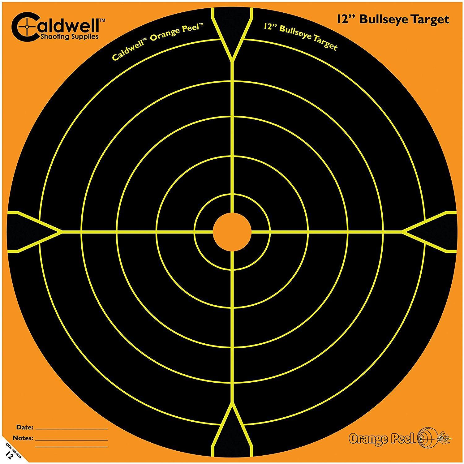 Caldwell Orange Peel 12" Bulls-Eye - 10 Sheets