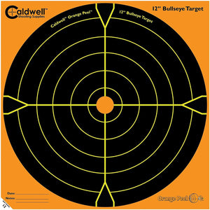 Caldwell Orange Peel 12" Bulls-Eye - 10 Sheets