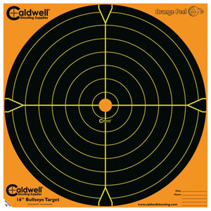 Caldwell Orange Peel 16" Bulls-Eye - 10 Sheets