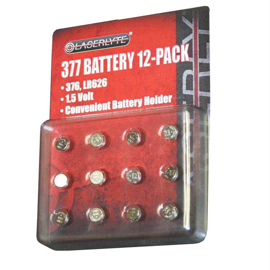 Laserlyte 377 Batteries 12 pack BAT-377