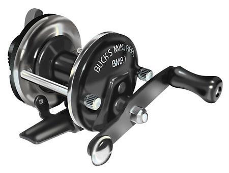 BnM Bucks Mini Reel Righthand- Lefthand Holds 50 yards