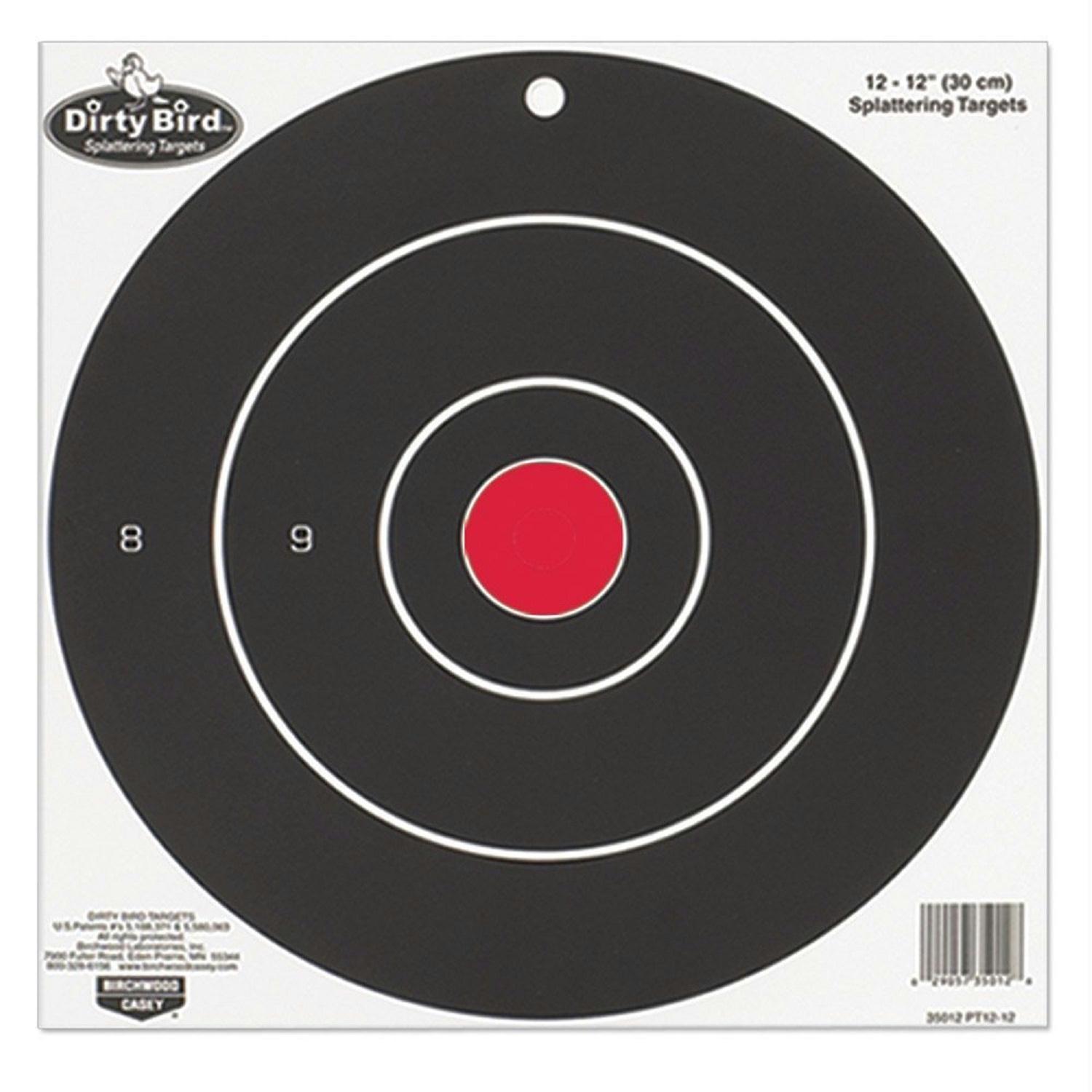 Birchwood Casey Dirty Bird Target 8 inch Bull 25 Pack