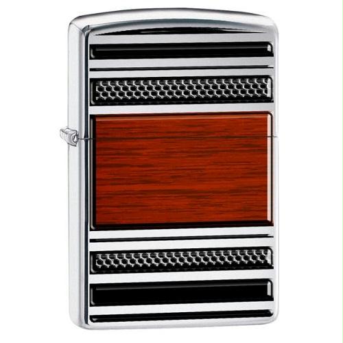 Zippo Steel And Wood Pipe Lighter 28676