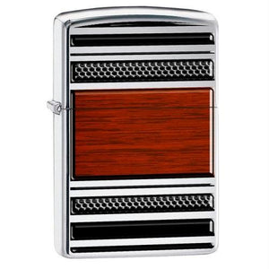 Zippo Steel And Wood Pipe Lighter 28676