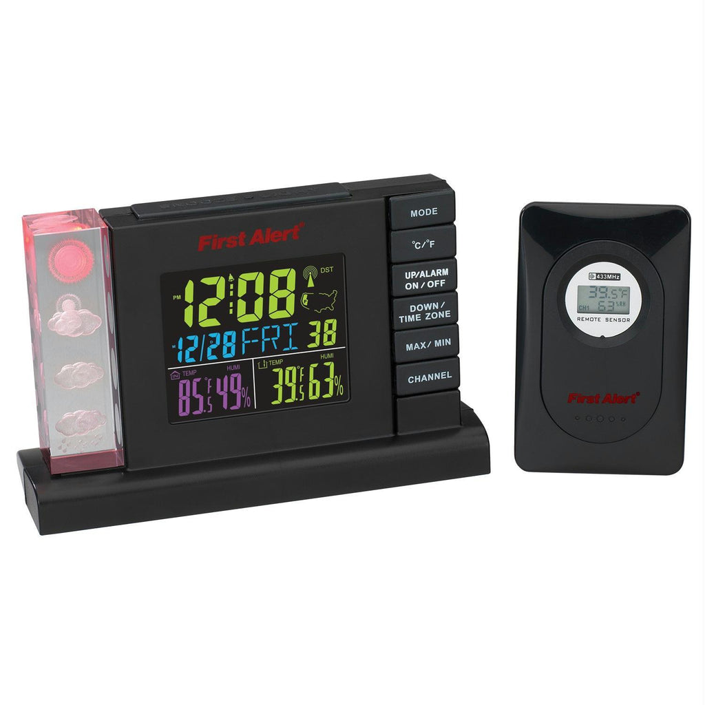 First Alert Radio Control Weather Station Alarm Clock