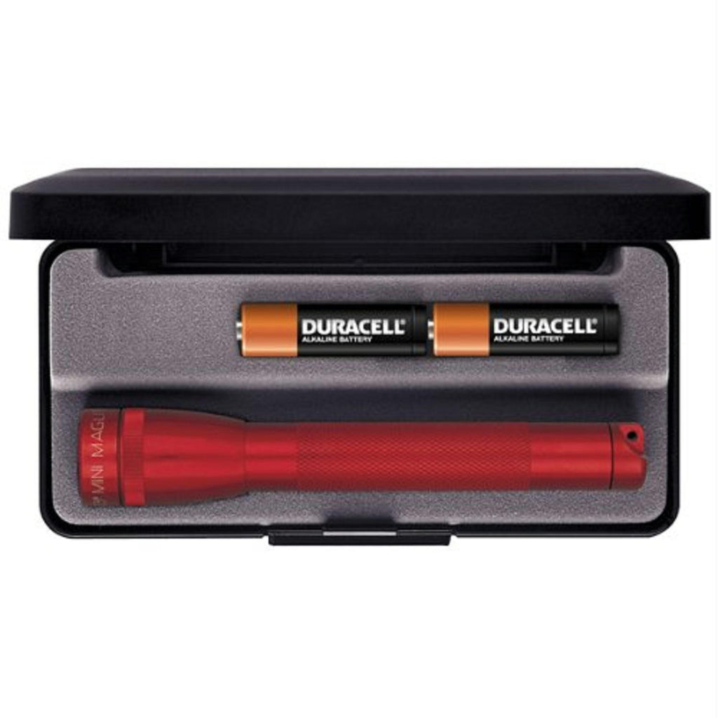 Maglite Presentation Box 2 Cell Mini Maglite Flashlight, Red