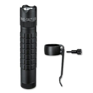 Maglite Mag-Tac CR123 Flashlight, Crowned-Bezel, Matte Black