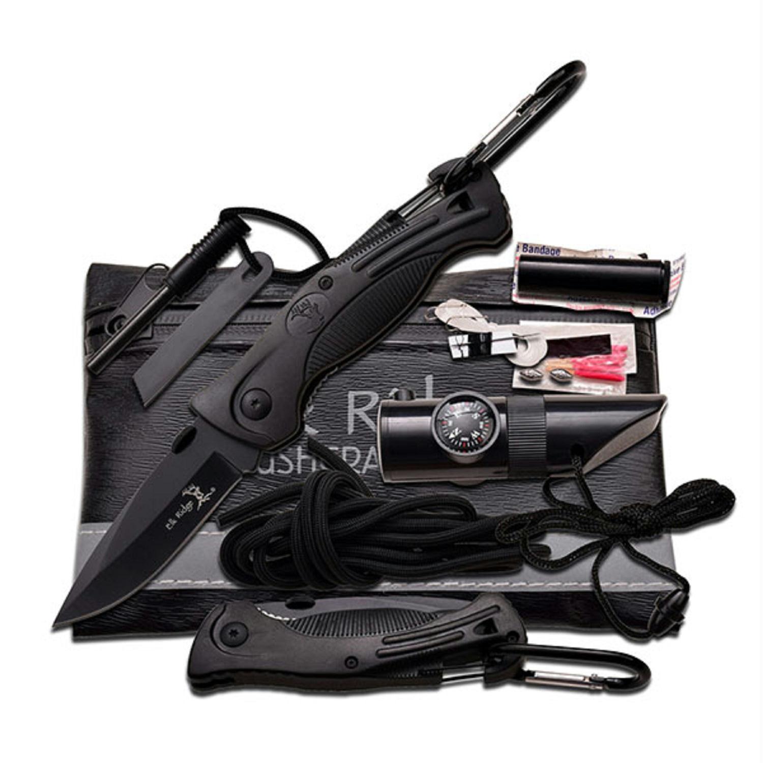 Elk Ridge Black Survival Kit 6.75In. X 4.25In.