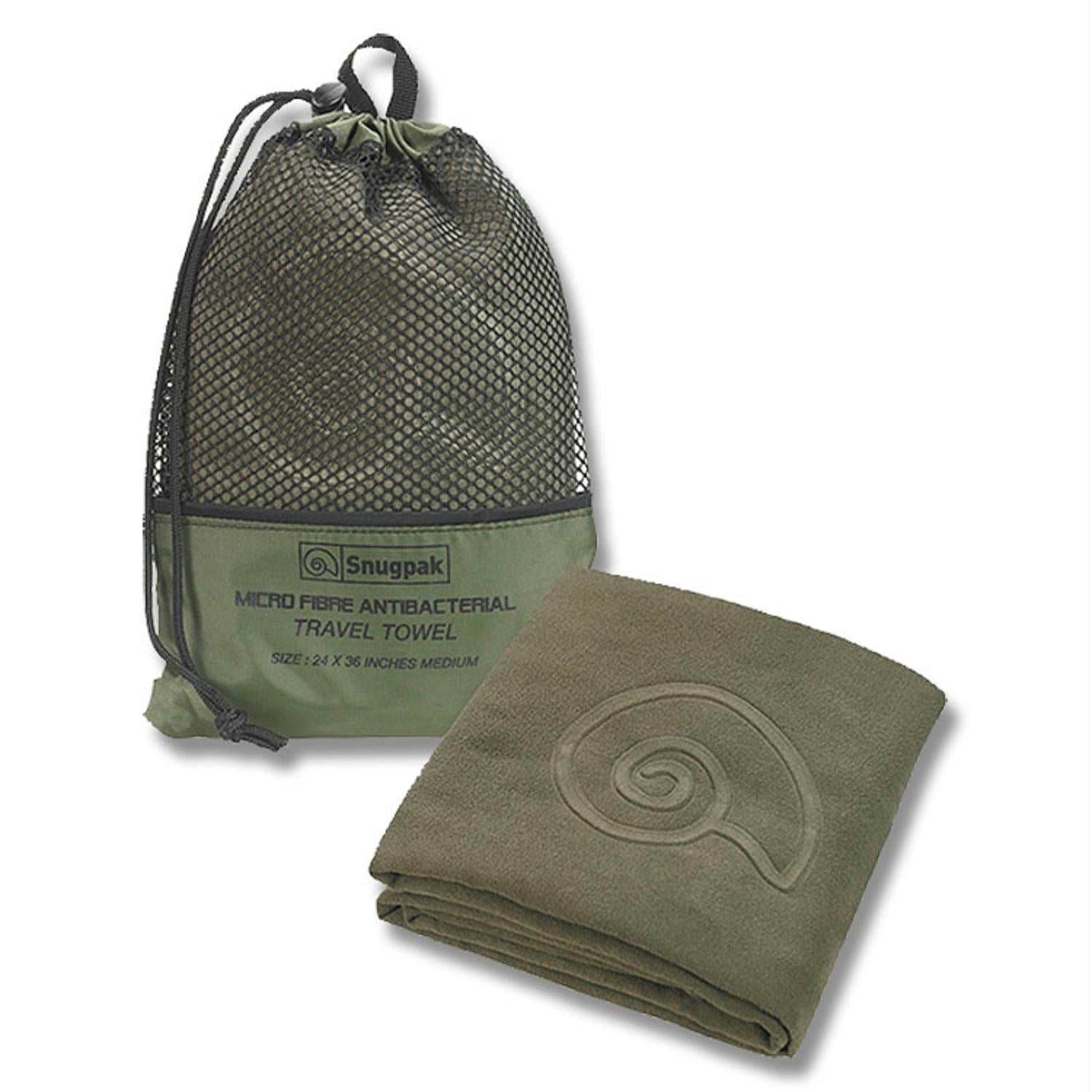 Snugpak Travel Towel - Head to Toe Olive 47in X 49in