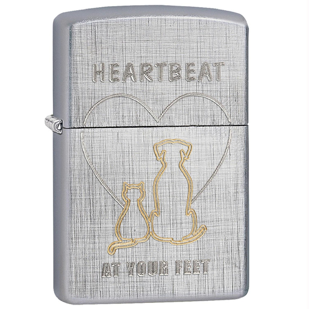 Zippo Classic Heartbeat at Your Feet Lighter 29258