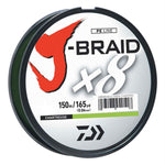 Daiwa J-Braid X8 Filler Spool 150M Chartreuse 50 lb. Test