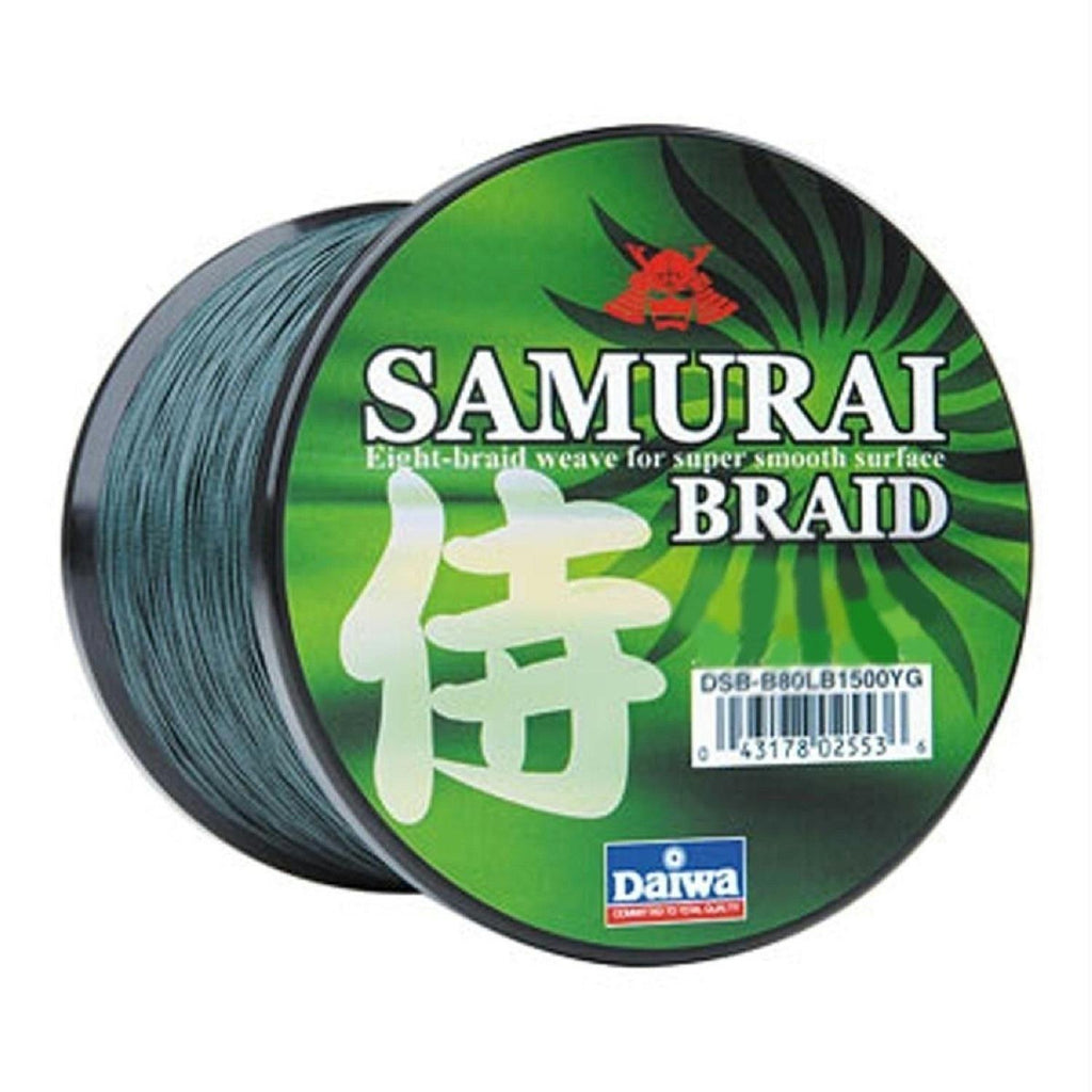 Daiwa Samurai Braid Filler Spool 300Y Green 55 lb. Test