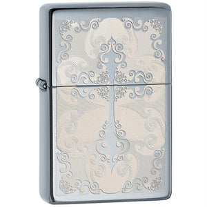 Zippo High Polish Chrome Vintage Lighter